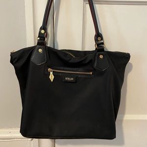 MZ Wallace Canvas Tote with leather accents